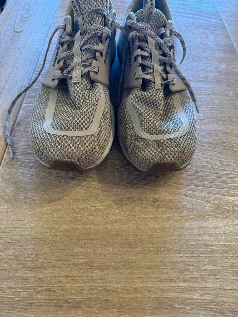 Sperry Men’s Taupe Mesh Boat Sneakers